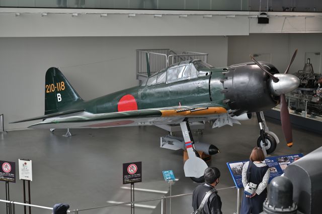 210118B — - 3. May 2023br /Zero type carrier-based fighter 62 type (210-118B)br /Kure Maritime Museum (Yamato Museum)