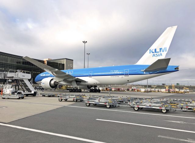 Boeing 777-200 (PH-BQF) - 05/28/2020 Operating as a freighter only flight -br / Full size viewing option available