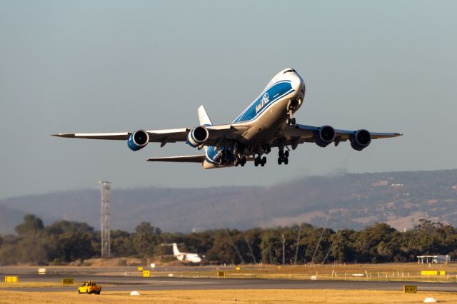 BOEING 747-8 (VQ-BVR) - AirBridgeCargo's only departure from Perth. 