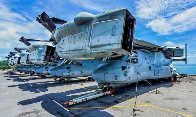 Bell V-22 Osprey — - Bell Boeing V-22 Osprey - Photo: Petty officer first class Monica E. Del Coro br /USS America LHA-6br /Okinawa Naval Base br /7-2-2021 br /TDelCoro