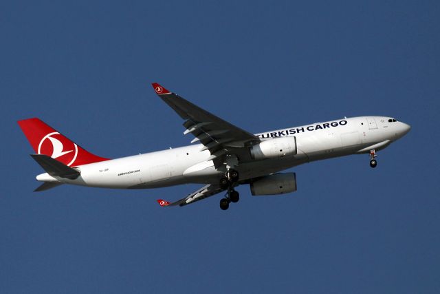 Airbus A330-200 (TC-JDP) - Final for runway 03 at Maastricht. Four miles out. Taken out of my small roof-window.