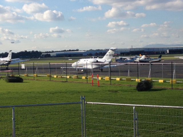 Cessna Citation Mustang (VH-NEQ) - Sitting at the Moorabbin terminal about to taxi to Takeoff  