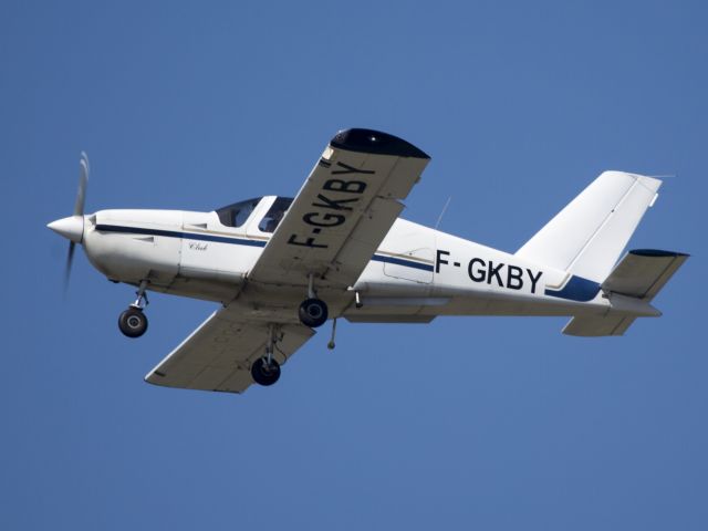 Socata TB-9 Tampico (F-GKBY) - Take off runway 17 at Cannes, France.