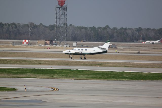 Swearingen Merlin 3 (N99JW) - Taxiing at Bush Intercontinental.