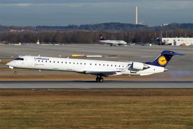 Canadair Regional Jet CRJ-900 (D-ACKG) - Canadair Regional Jet CRJ-900ER, Lufthansa Regional CityLine, D-ACKG, EDDM, München-Franz Josef Strauss Airport, 24.Jan.2018