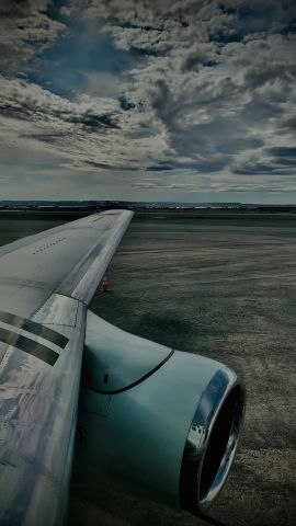 Boeing 737-200 (C-GDPA) - Window seat view of engine one