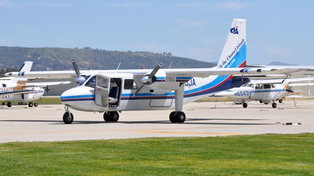 ROMAERO Islander (N55JA) - 1971 Britten-Norman BN-2A-8 Islander, Channel Island Aviation (May 1, 2010)