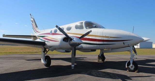 Cessna 340 (N9940F) - A 1972 model Cessna 340 on the ramp at Boswell Field, Talladega Municipal Airport, AL - mid-morning, November 10, 2021.