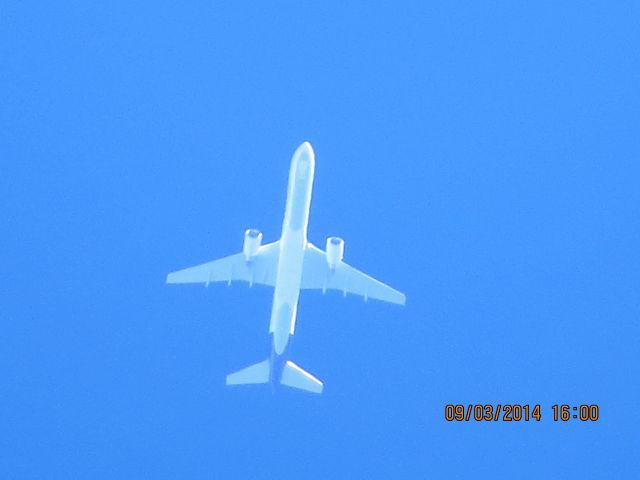 Boeing 757-200 (N794FD) - FedEx flight 378 from MEM to BIL over Baxter Springs KS (78KS) at 36k feet.