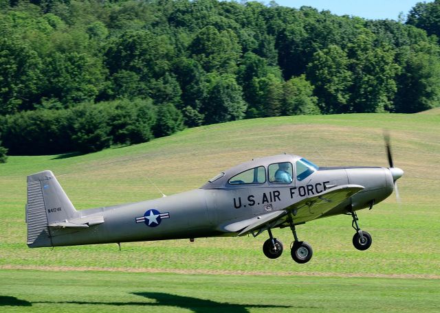 N4124K — - Take off at Beach City, Ohio