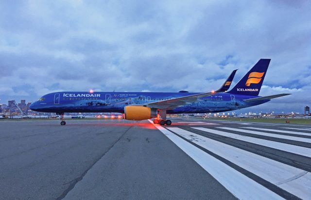 Boeing 757-200 (TF-FIR) - 80 years of Aviation special livery @ KBOS Logan 05/31/17