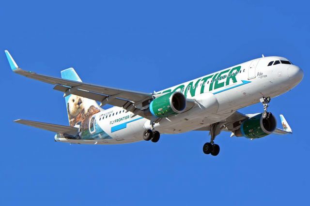 Airbus A320 (N235FR) - Frontier Airbus A320-214W N235FR Pike the Otter at Phoenix Sky Harbor on December 17, 2019. 