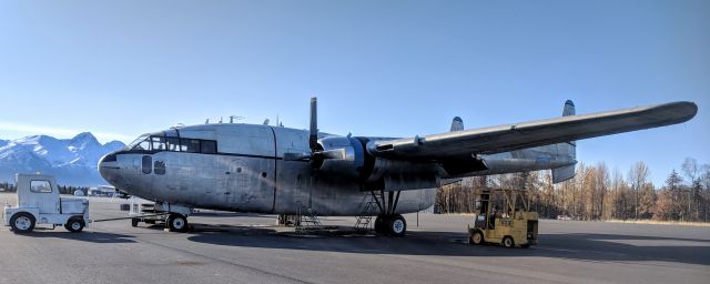 FAIRCHILD (1) Flying Boxcar (N8501W) - Maintenance taxiway, Palmer Municipal Airport, AK