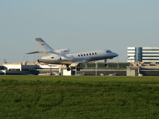 Dassault Falcon 50 (C-GOIL) - 1982 Falcon 50 (MSN87) belongs to Skyservice Business Aviation out of Montreal, Quebec Canada.  Perfect reg for the Calgary as the Oil capital of Canada.