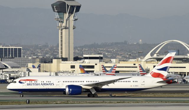 Boeing 787-9 Dreamliner (G-ZBKH) - Arrived at LAX on 25L