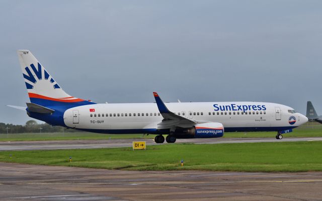 Boeing 737-800 (TC-SUY) - sunexpress b737-8 tc-suy dep shannon for izmir 15/8/15.