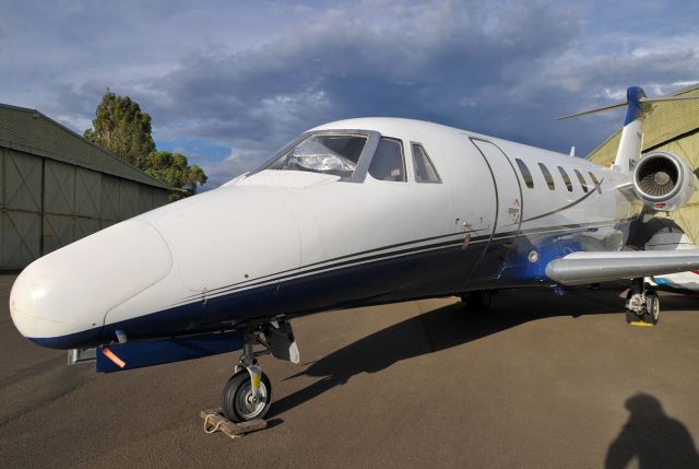 Cessna Citation III (N692BE) - Drying off after a storm had passed.