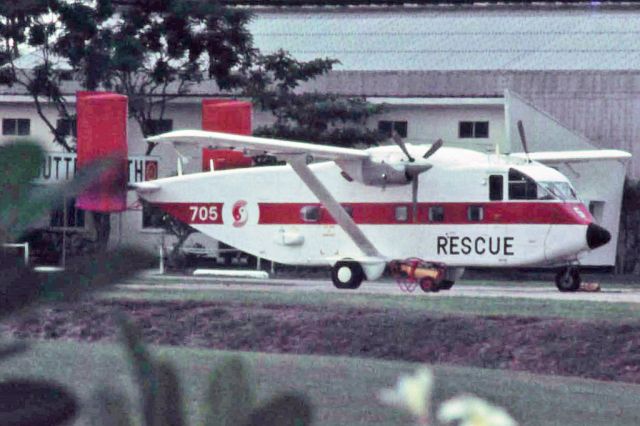 Short Skyvan (N705) - Short Skyvan SAF 705 Butterworth mid 1970s.