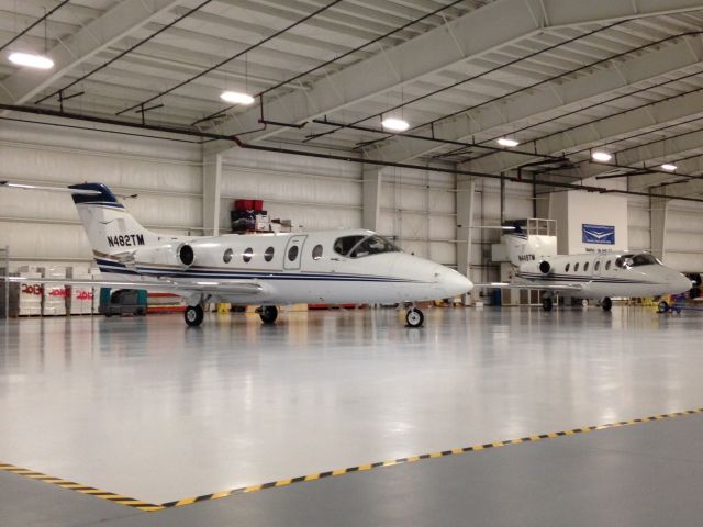 Beechcraft Beechjet (N482TM) - Beechjets at rest at EKM.