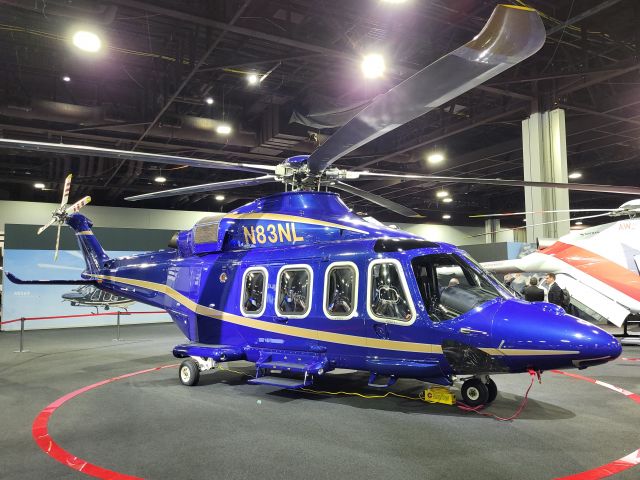 N83NL — - Leonardo Helicopters/Agusta Westland AW139 on display at HAI HELI-EXPO 2023.