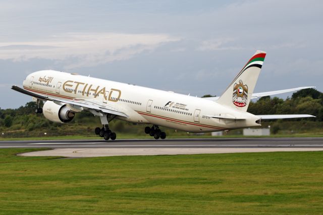 BOEING 777-300ER (A6-ETP) - ETD16 departing for Abu Dhabi