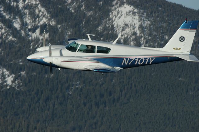 Piper PA-30 Twin Comanche (N7101Y) - Over Lake Tahoe