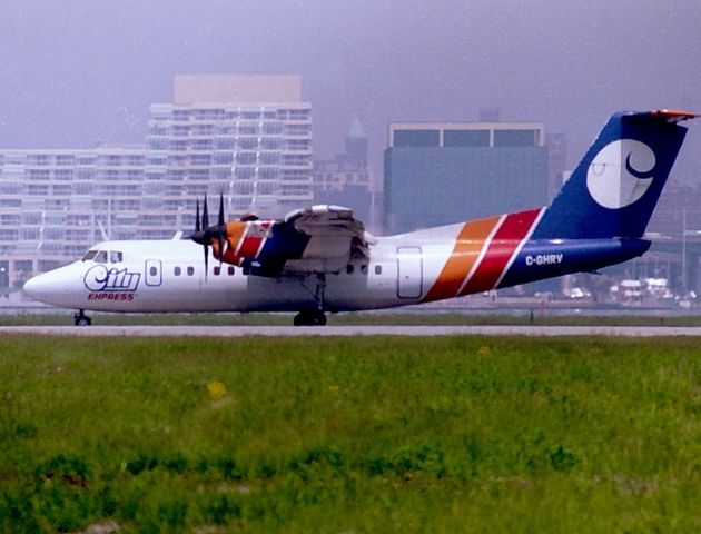 De Havilland Canada Dash 7 (C-GHRV) - City Express date May 1987 C/N 074