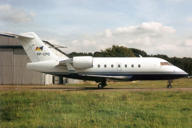 Canadair Challenger (VP-CPO) - Seen here in Aug-98.br /br /Reregistered N165SC 11-Aug-00br /then N723HA 10-Sep-03br /then N723HH in Jan-04br /then exported to Mexico 25-Mar-08 as XA-PTRbr /then reregistered C-GURG 23-Feb-12.