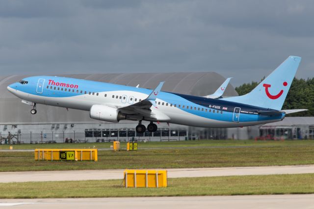 Boeing 737-800 (G-FDZE) - TOM2706 departing to Faro