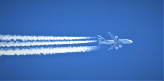 Airbus A380-800 (A6-EVK) - DXB-SFO