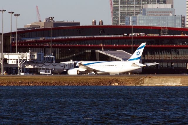 Boeing 787-8 (4X-ERA) - EL AL B788-8 at Boston Logan's Terminal E on 3/27/22 resuming service to Tel Aviv. 