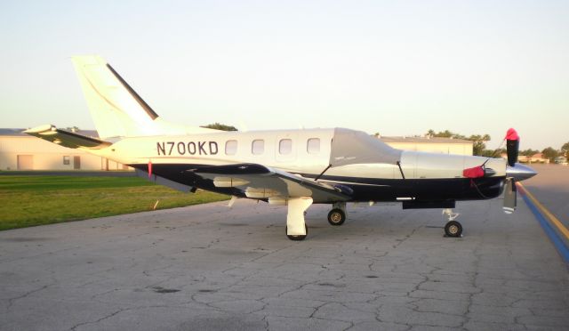 Socata TBM-700 (N700KD) - One of many TBM-700 turboprop aircraft seen transiting Spruce Creek, Florida.