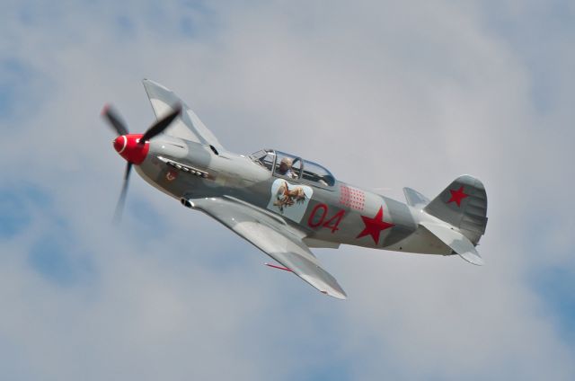 VH-YIX — - 2004 Yakovlev built Yak-9UM replica flying at the Parafield Air Show 25 March 2012.