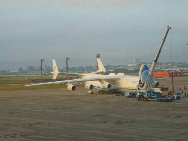 Antonov An-225 Mriya (UR-82060) - Antonov Airlines (Antonov Design Bureaubr /Antonov An-225 Mryiabr /UR-82060  cn 19530503763br /Aeroporto Internacional de Guarulhos - Brasil (SBGR/GRU)br /Date: November 15, 2016br /Photo: Marcos Pereirabr /Comments: Antonov visited Brazil and Chilebr /Instagram: @map1982  @map_spotter  @aeroportodepousoalegre