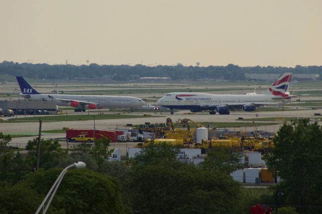 Boeing 747-400 (G-CIVJ) - Rivals facing off