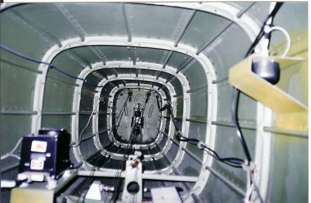 — — - Control cables inside Cessna