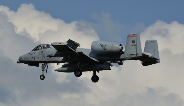 — — - A-10 Warthog  landing at Lechfeld for the "Air Defender 2023" Exercise in Germany.