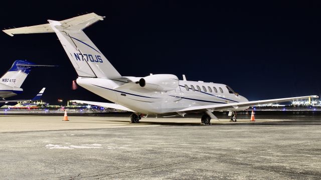 Cessna Citation CJ3 (N770JS) - A flyExclusive CJ3 parked at Signature Flight Support Indy. br /br /2/18/24