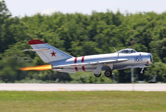 MIKOYAN MiG-17 (N217SH) - Randy Ball in his 1959 Mikoyan-Gurevich MiG-17F (Lim-5), N217SH, rolling out for rehearsal at KTOL on 12 Jul 2019.