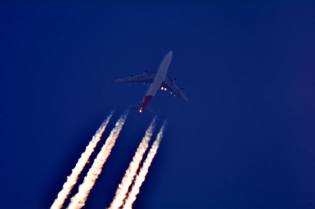 Boeing 747-400 (VH-OJT) - Qantas 11 Los Angeles Intl to John F Kennedy Intl over Cleveland 39,000 ft..08.21.15.