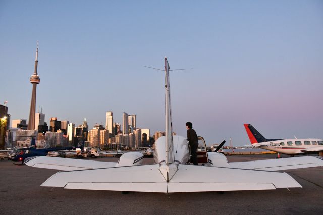 Piper Aztec (C-GXRP) - A look at the giant tail of this workhorse.