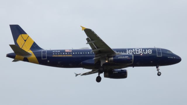 Airbus A320 (N775JB) - jetBlue A320 passing low at BUF