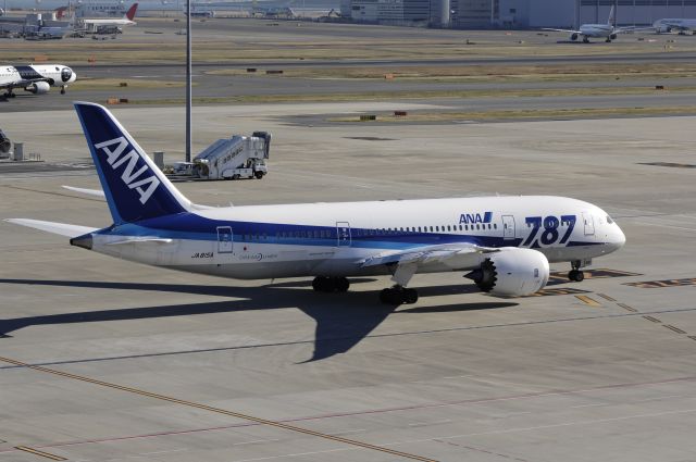 Boeing 787-8 (JA815A) - Taxing at Haneda Intl Airport on 2012/12/12