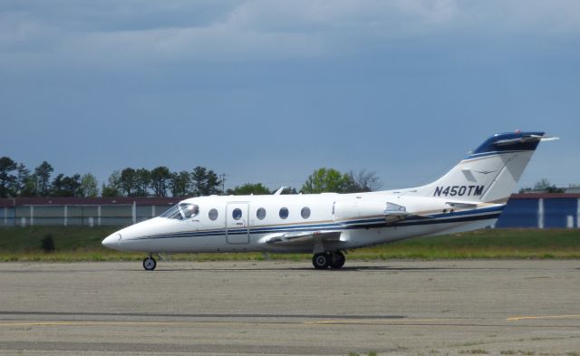 Beechcraft Beechjet (N450TM) - Shown here taxiing is the Beechcraft Beechjet 400 in the Spring of 2016.