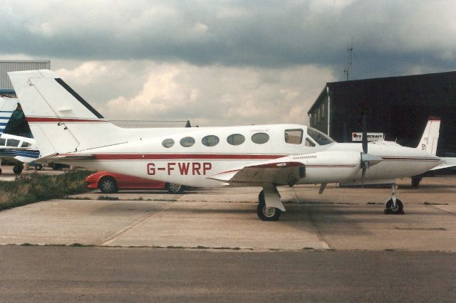 Cessna 421 (G-FWRP) - Seen here in Apr-89.br /br /Reregistered EC-IFT 30-Sep-92,br /then N37VB 30-Aug-05.