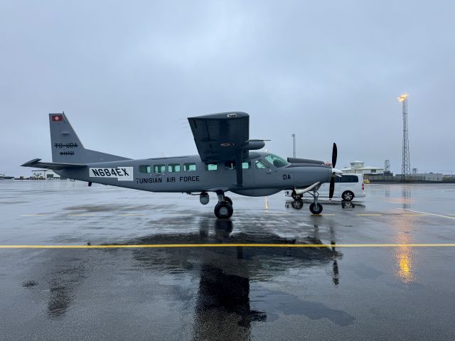 Cessna Caravan (N684EX) - On a ferry flight USA to Tunisia. A rainy morning at the South Air FBO at Keflavik, Iceland. 24-JUL-2024.