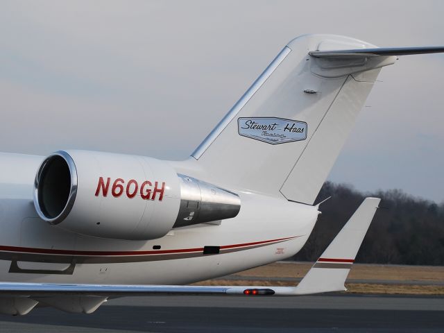 Canadair Regional Jet CRJ-200 (N60GH) - STEWART-HAAS RACING LLC with new logo at KJQF - 2/10/09