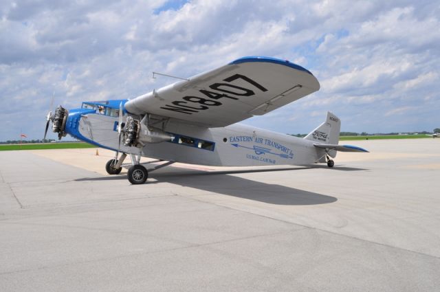 — — - Ford Tri-Motor at KBAK 6/16/11