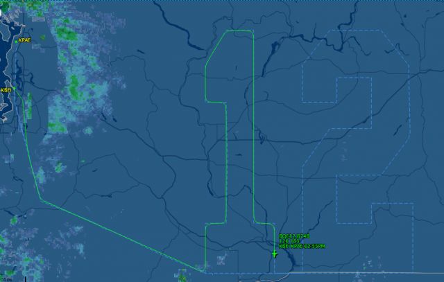 Boeing 747-200 (N770BA) - Boeing 747 Experimental plane on its test flight dedicating and showing its support for the 12 man Seattles Seahawks #NFLbr /br /Watch for its Take-off here:br /a rel=nofollow href=http://www.youtube.com/watch?v=ENbJwxjWLjchttp://www.youtube.com/watch?v=ENbJwxjWLjc/a