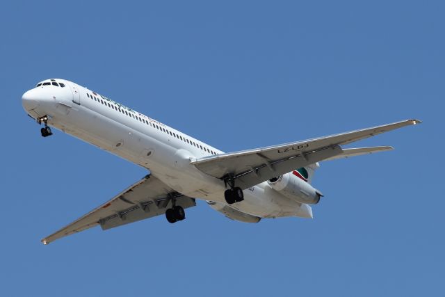 McDonnell Douglas MD-82 (LZ-LDJ) - 05/08/2023:br /Flight BOJ > TLV on final to Rwy 30.